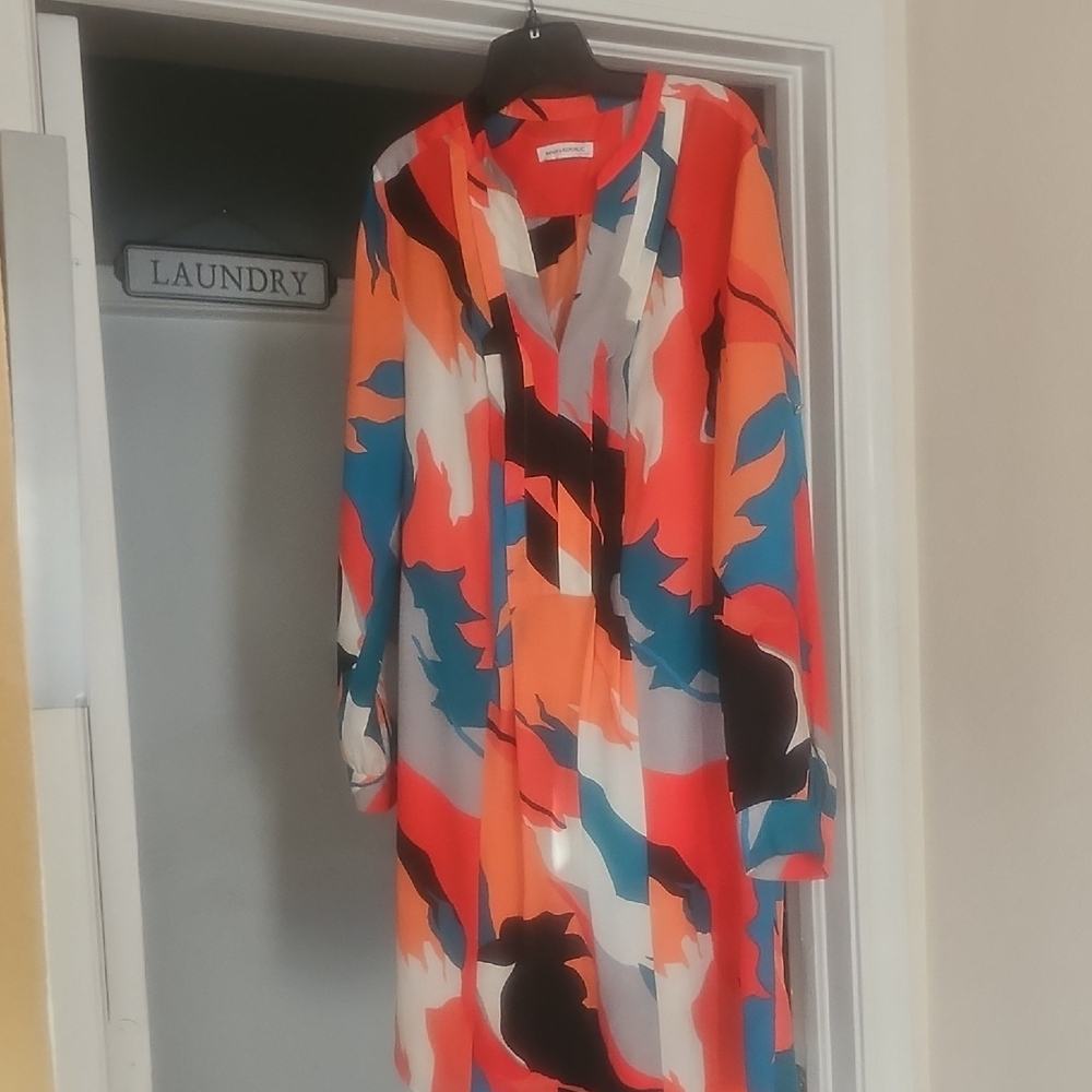 Banana Republic Multicolor Abstract Dress
